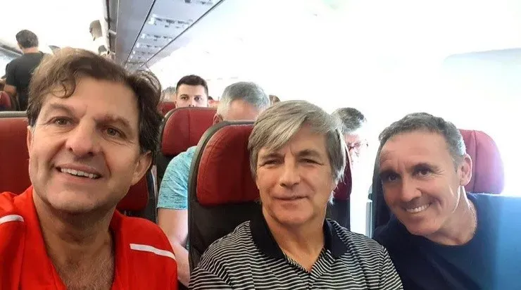 Aníbal Mosa, Harold Mayne-Nicholls y Marcelo Espina viajaron a Brasil para tratar de convencer a Luiz Felipe Scolari de fichar en Colo Colo