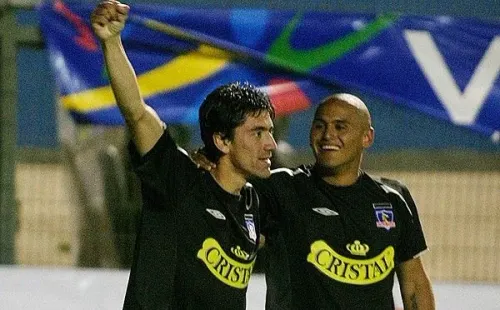 Mancilla junto a Suazo en el Cacique.