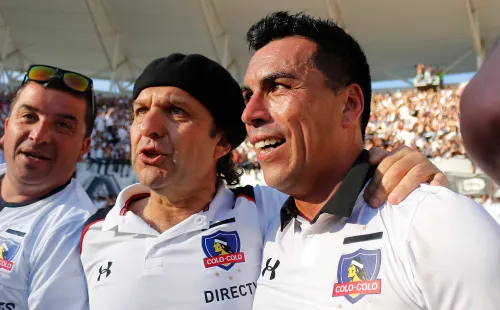 Paredes y Mosa abrazados celebrando la 32. Una imagen que por ahora, parece lejos de repetirse.