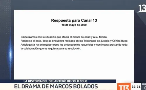 Comunicado de la Clínica Antofagasta
