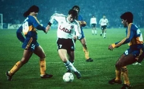 Marcelo Barticciotto en Colo Colo vs Boca Juniors