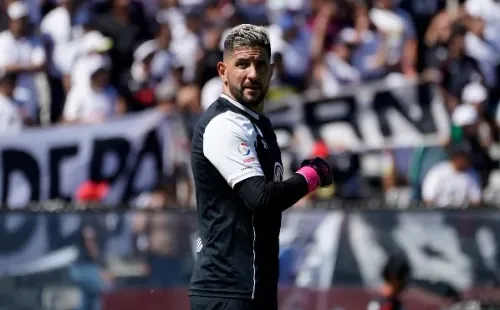 Orión con su cabellera rubia ante Universidad Católica en el 2018.