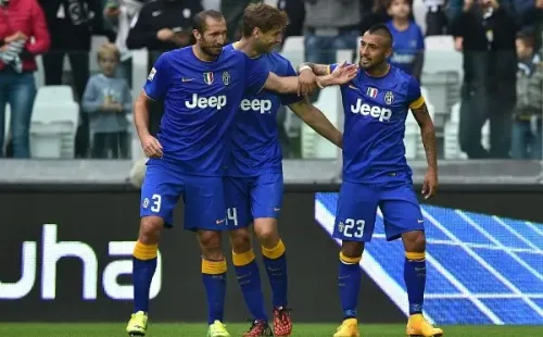 Arturo Vidal y Giorgio Chiellini ganaron cuatro veces el Scudetto juntos en la Juventus / FOTO: Getty Images
