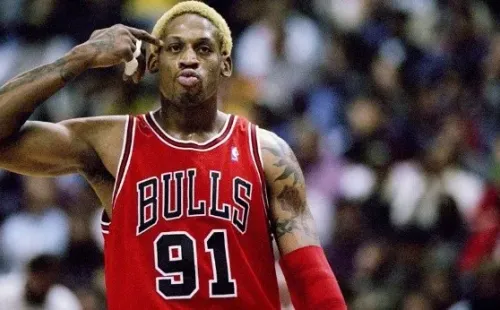 Dennis Rodman fue uno de los jugadores más llamativos de la década de los 90.