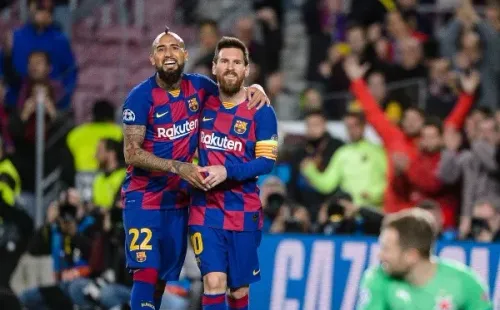 A Vidal le resta un año de contrato en Barcelona.