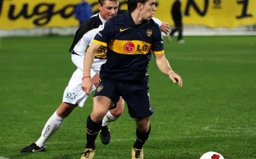 Pablo Mouche defendió en dos etapas la camiseta de Boca Juniors.