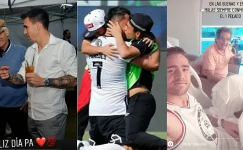 Pablo Mouche y Matiás Zaldivia también le escribieron a sus padres. Esteban Paredes recibió especial saludo de su hijo mayor.
