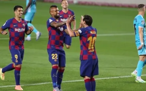Vidal lucha por la titularidad en la recta final de la liga española.