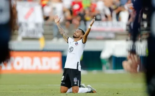 Ronald De la Fuente celebrando la obtención de Copa Chile ante la U.