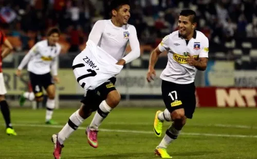 Luis Pavez junto a Felipe Flores en Colo Colo