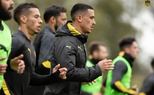 Peñarol en sus entrenamientos en medio de la pandemia