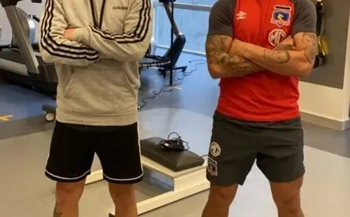 Vejar y Valencia con sus blondas cabelleras.