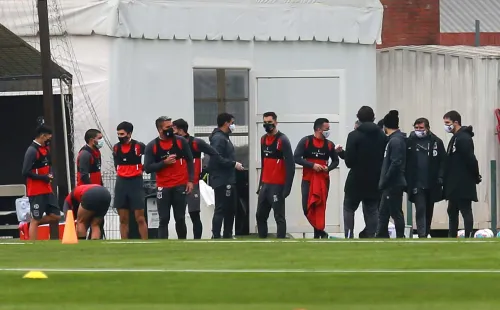 Colo Colo entrenando