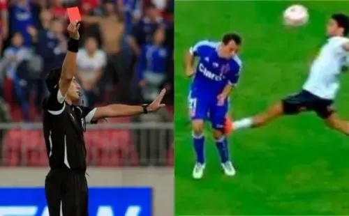 La fuerte entrada de Olivi a Marcelo Díaz.