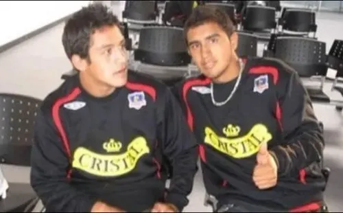 Alexis Sánchez y Arturo Vidal en Colo Colo
