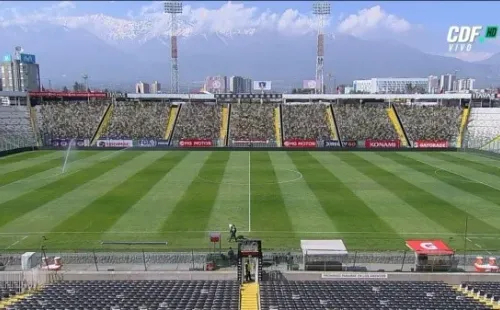 Así se ve el Estadio Monumental en la transmisión televisiva con el público virtual.
