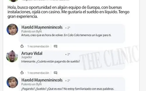 El LinkedIn de Vidal buscando trabajo