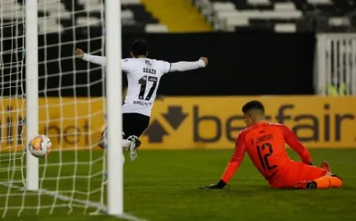 Gabriel Suazo y su celebración de Colo Colo