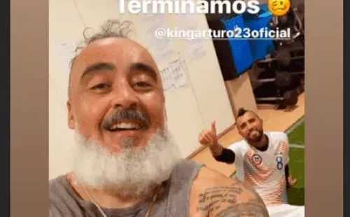 Vidal realizó su último entrenamiento.