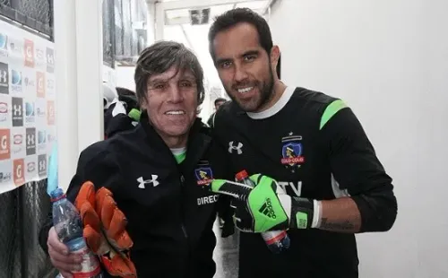 Julio Rodríguez junto a Claudio Bravo