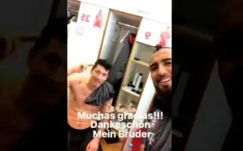 Arturo Vidal y Robert Lewandowski