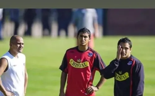 Humberto Suazo con Vidal y Sánchez