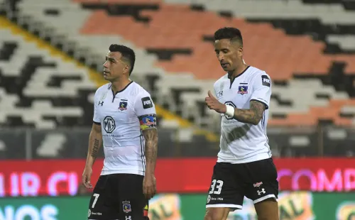 Lucas Barrios y Esteban Paredes