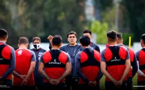 Gustavo Quinteros y su primera práctica