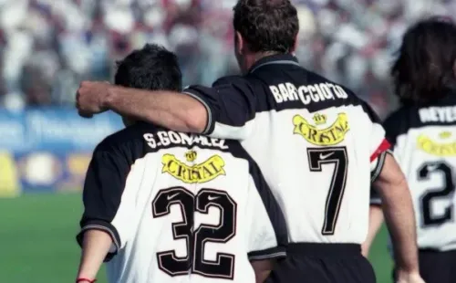 Sebastián González junto a Marcelo Barticciotto