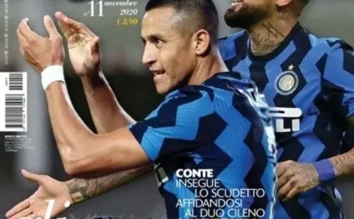 Arturo Vidal y Alexis Sánchez en la revista Guerin Sportivo