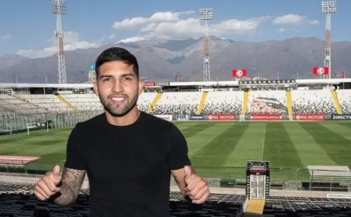 Ignacio Jara en el estadio Monumental