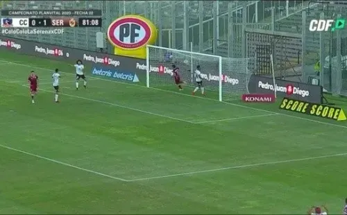 El momento de furia de Falcón con Insaurralde tras el gol de La Serena.