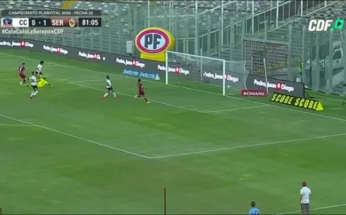 Gol de La Serena para el 2-0 en el Monumental. |Foto: Captura CDF