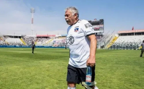 Carlos Caszely en el Estadio Monumental / FOTO: Guille Salazar.