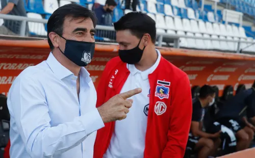 Gustavo Quinteros quedó muy molesto con el VAR en el empate de Colo Colo / FOTO: Agencia Uno