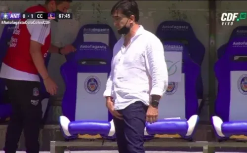 El gesto de Gustavo Quinteros