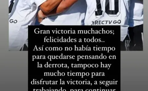 Matías Fernández volvió a enviar un mensaje a sus compañeros | Foto: captura