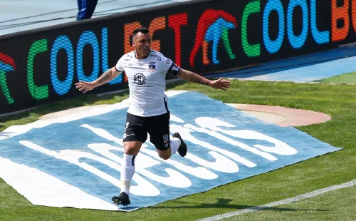 Paredes festejando en el último Superclásico