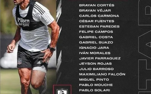 Colo Colo esntregó la lista de citados | Foto: Colo Colo Oficial