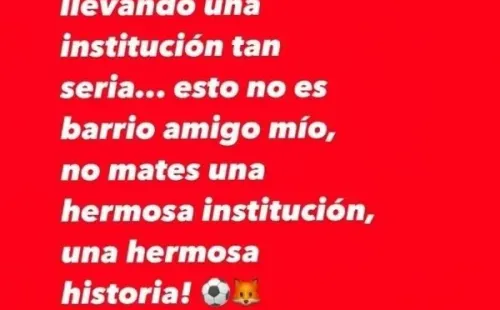 Los dardos de Éric Ahumada a la dirigencia / FOTO: Instagram