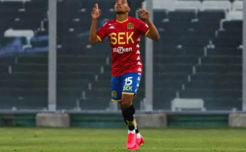 Cristián Palacios en el estadio Monumental
