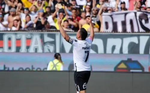 Esteban Paredes festejando | Foto: Agencia Uno
