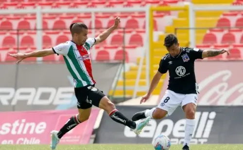 Agustín Farías enfrentando a Colo Colo