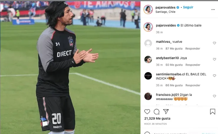 Jaime Valdés y su mensaje en Instagram
