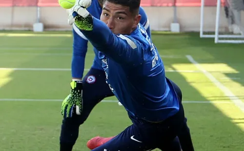 Brayan Cortés entrena en La Roja | Foto: LaRoja.cl