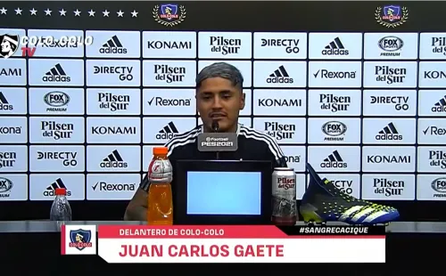 Juan Carlos Gaete en su presentación | Foto: captura