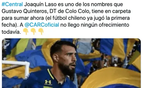 La información sobre Joaquín Laso