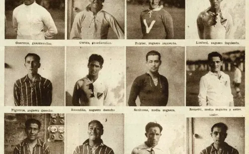 Parte de la delegación de Colo Colo que viajó a Europa en 1927. | Foto: Archivo