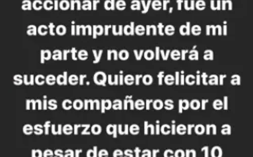 Las disculpas de Zaldivia | Foto: captura