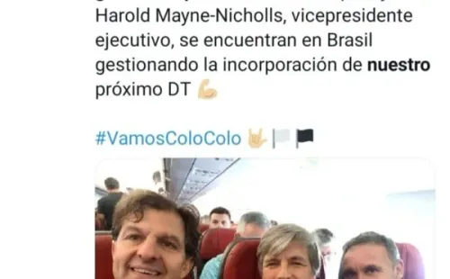 La comentada foto del viaje a Brasil por Scolari / FOTO: Twitter